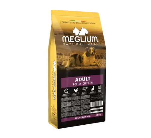 מגליום עוף – לכלבים בוגרים Meglium Natural Meal Ad – תמונת מוצר ראשית