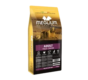 מגליום עוף – לכלבים בוגרים Meglium Natural Meal Adult Dog Chicken
