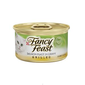 פנסי פיסט גריל סלמון ברוטב מעדן לחתול 85 גרם – Fancy Feast Grilled Salmon in Gravy