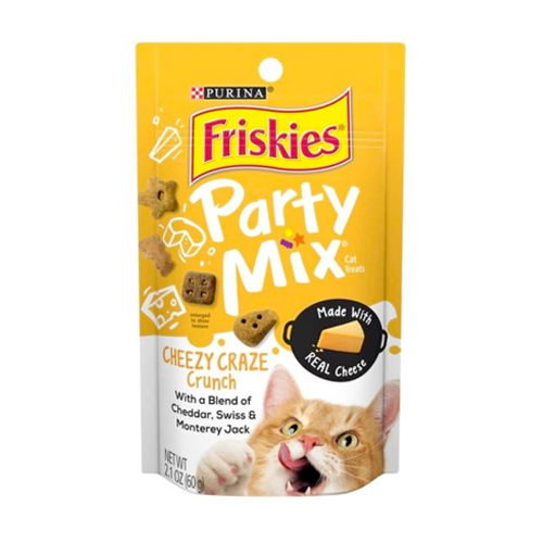 פריסקיז PARTY MIX חטיף לחתול צ'יזי קרייזי קראנץ' – תמונת מוצר ראשית