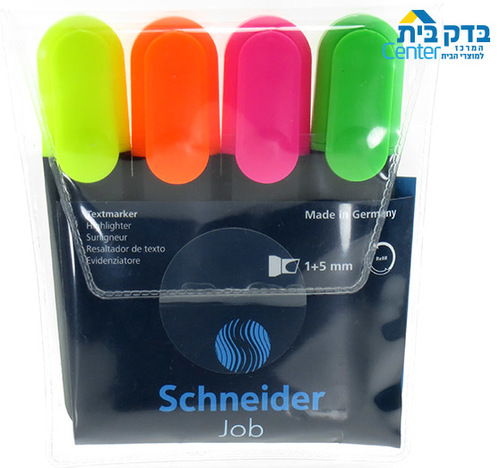 עט הדגשה סט 4 יח