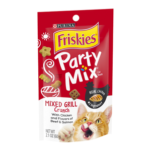 פריסקיז PARTY MIX חטיף לחתול גריל קראנץ