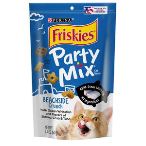 פריסקיז PARTY MIX חטיף לחתול מעדני הים קראנץ