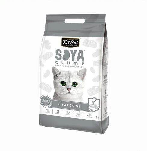 חול סויה מתגבש לחתול פחם 7 ליטר – Kit cat – תמונת מוצר ראשית