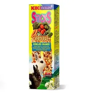 קיקי מארז זוג מקלות חטיף ירקות לארנב 112 גרם Kiki Sticks Vegetables For Rabbits