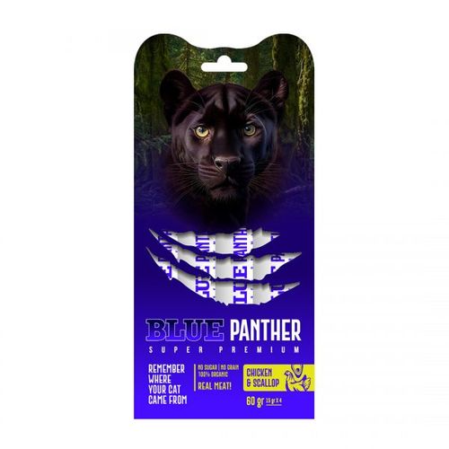 BluePanther שלוק פרימיום לחתול עוף וצדפות סקלופ קי – תמונת מוצר ראשית