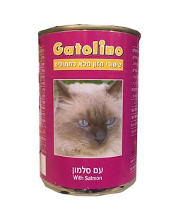 שימור לחתול גטולינו עם סלמון 410 גרם – Gatolino with Salmon