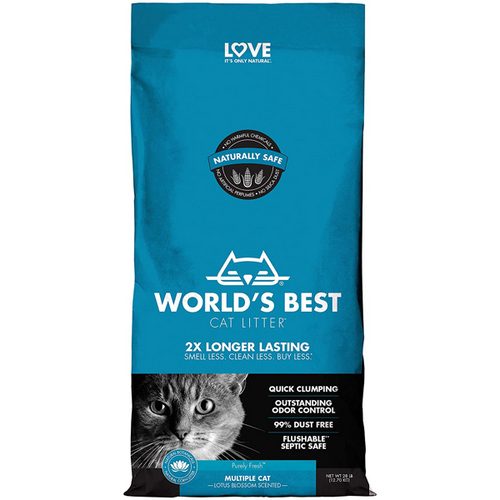 מצע חול תירס מתגבש בניחוח לוטוס – WORLD'S BEST Mul – תמונת מוצר ראשית