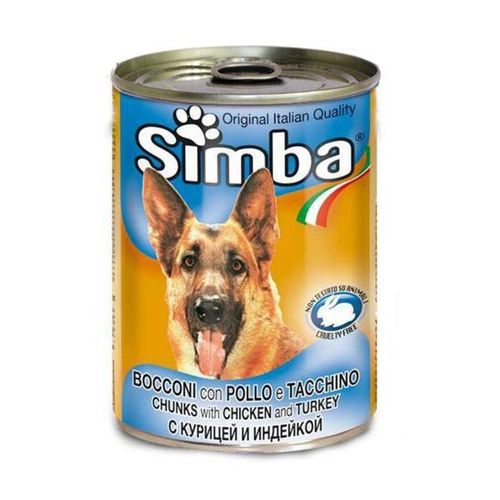 סימבה שימורי עוף והודו לכלב 415 גרם – Simba Chicke – תמונת מוצר ראשית