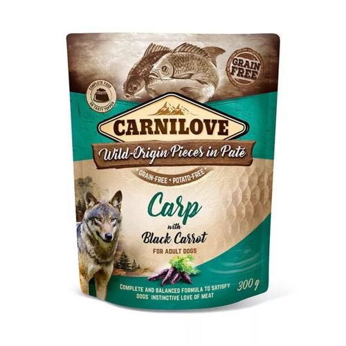 פאוץ קאר' כלב-קרפיון וגזר שחור 300גר'