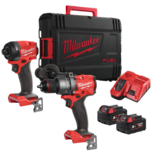 סט מברגת אימפקט + מקדחה רוטטת מילווקי דור 4 Milwaukee 3697-22 M18 FUEL 18V