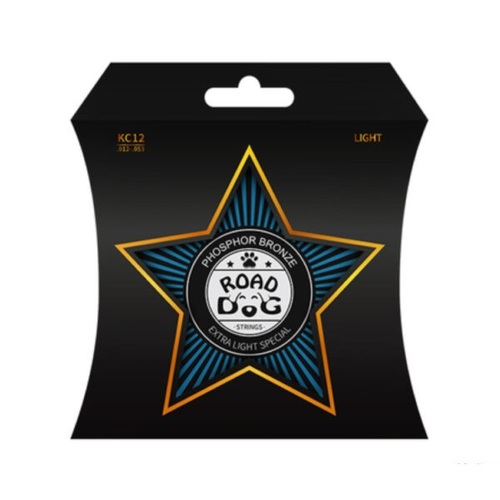 מיתרים לגיטרה אקוסטית Road Dog KC12 עם ציפוי PVD מתקדם ופוספור ברונזה. עמידות מוגברת, צליל בהיר ומאוזן ונוחות נגינה מעולה. הזמן היום!