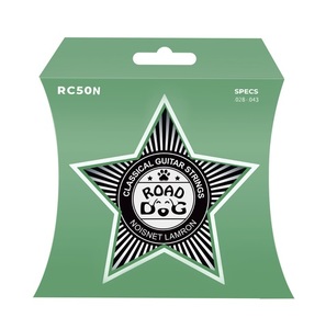 סט מיתרים לגיטרה קלאסית RC50 מתח רגיל עם ציפוי PU פולימר - 6 מיתרים - ROAD DOG RC50 001-003