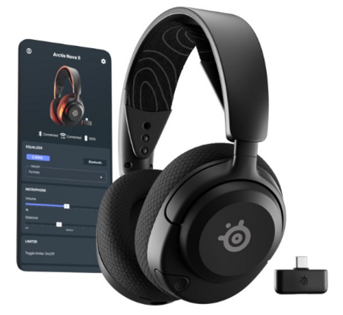 אוזניות גיימרים אלחוטי Arctis Nova 5 White