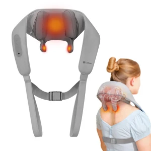 חגורת עיסוי עם טכנולוגיית עיסוי 4D ופונקציית חימום אינפרא CARBON TENSIO 