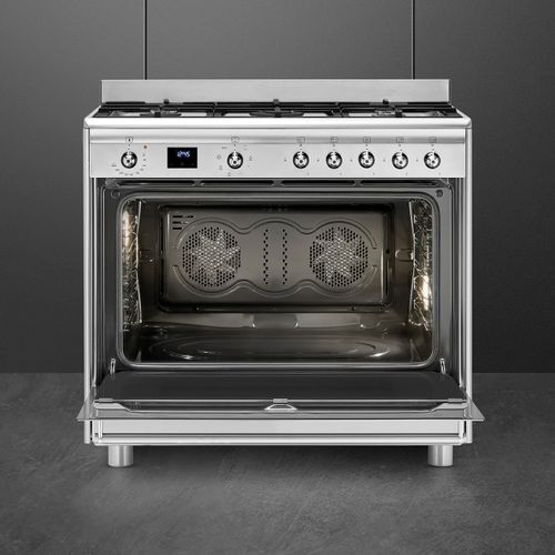 ‏תנור משולב כיריים Smeg SSA91MAX2