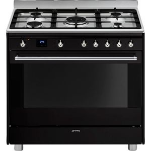‏תנור משולב כיריים Smeg SSA91MABL2
