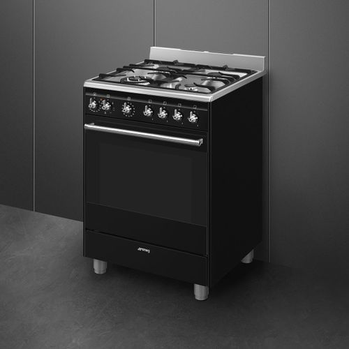 ‏תנור משולב כיריים Smeg SSA60MBL2