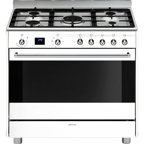 ‏תנור משולב כיריים Smeg SSA91MAWH2
