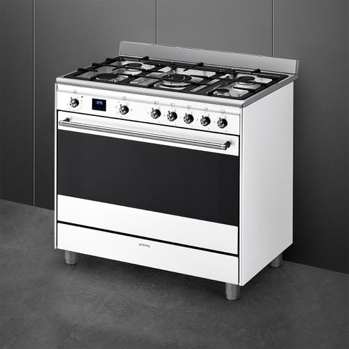 ‏תנור משולב כיריים Smeg SSA91MAWH2