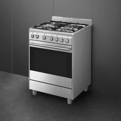 ‏תנור משולב כיריים Smeg SSA60MX2
