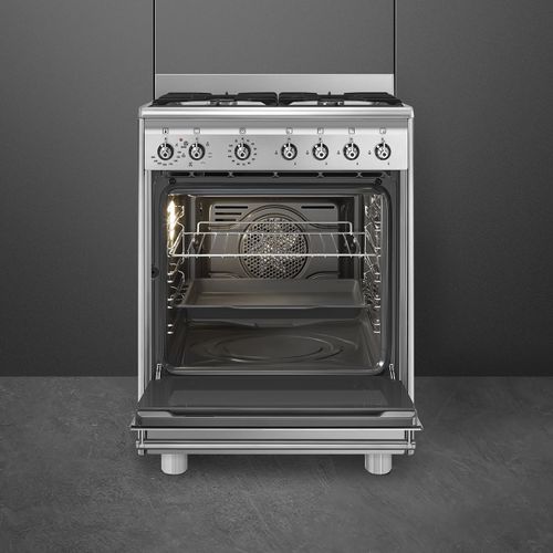‏תנור משולב כיריים Smeg SSA60MX2