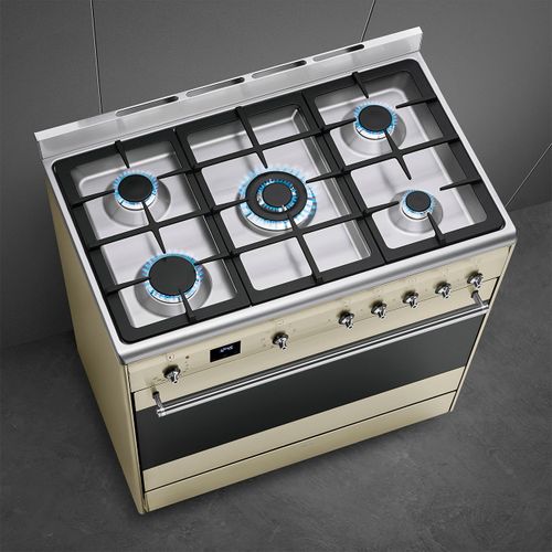 ‏תנור משולב כיריים Smeg SSA91MAP2