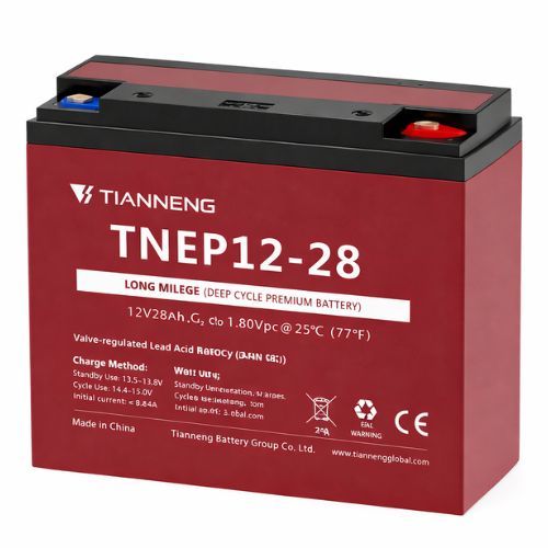 מצבר אטום פריקה עמוקה - TNEP 12V 28Ah 