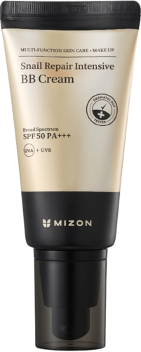 Mizon Snail Repair Intensive BB Cream SPF50 50ML מיזון BB קרם מייקאפ וקרם הגנה עם ריר חלזונות