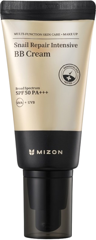 Mizon Snail Repair Intensive BB Cream SPF50 50ML מיזון BB קרם מייקאפ וקרם הגנה עם ריר חלזונות