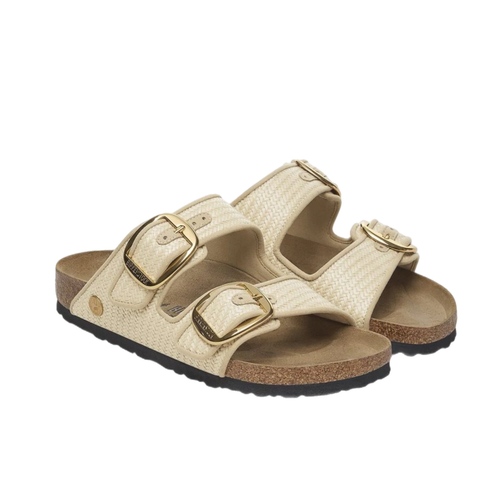 כפכף BIRKENSTOCK ARIZONA ראפיה נטורל מידות 35-41 לנשים בגוון זהב