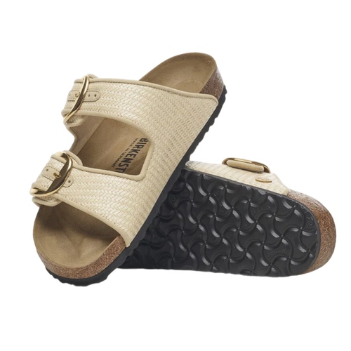 כפכף BIRKENSTOCK ARIZONA ראפיה נטורל מידות 35-41 לנשים בגוון זהב