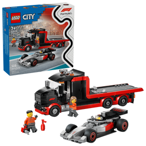 לגו City – משאית עם מכונית מרוץ ®Audi F1 בתצוגת ®F1 (60493) LEGO