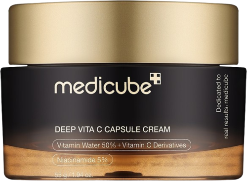 Medicube Deep Vita C Capsule Cream 55G מדיקיוב קרם קפסולה לפנים עם ויטמין סי