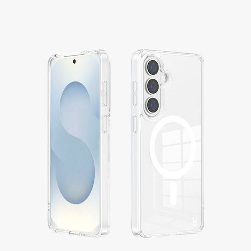 כיסוי Crystal GRIP שקוף ל-Samsung Galaxy S26 – כיסוי מגנטי תואם MagSafe עם טעינה אלחוטית