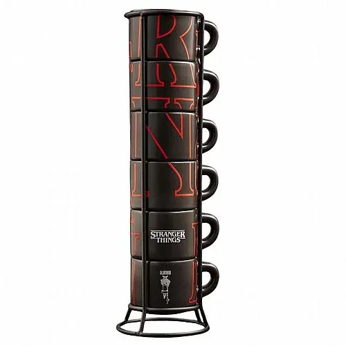 סט כוסות אספרסו Bialetti Stranger Things עם סטנד