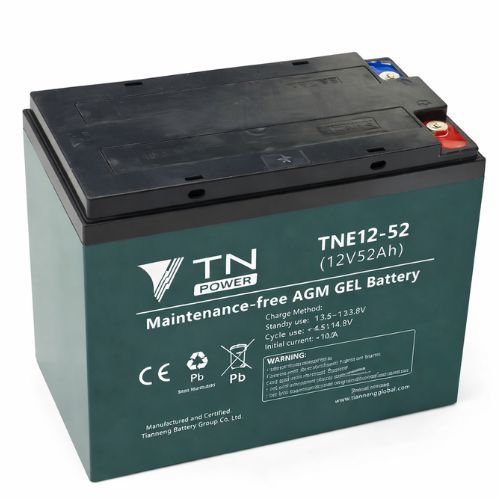 מצבר ג'ל 12V 52Ah פריקה עמוקה
