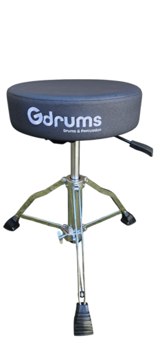 כסא עגול הידראולי עם מושב קטיפה מפנק Gdrums HDT300