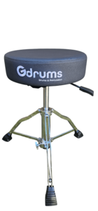 כסא עגול הידראולי עם מושב קטיפה מפנק Gdrums HDT300
