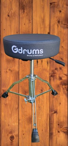 כסא עגול הידראולי עם מושב קטיפה מפנק Gdrums HDT300