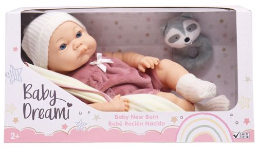 Baby Dreami - מארז בובה גדולה עם רעשן בד ושמיכה (מגוון)