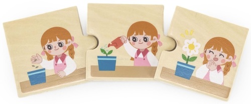 פאזל משחק התאמה 24 חלקים מעץ מלא -רצפים ויגה