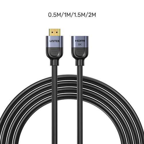 כבל מאריך Unitek HDMI 2.1 Ultra Stream 8K אורך 2 מטר.