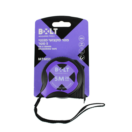 מטר מדידה מגנטי מקצועי  5 מטר MTM51 BOLT