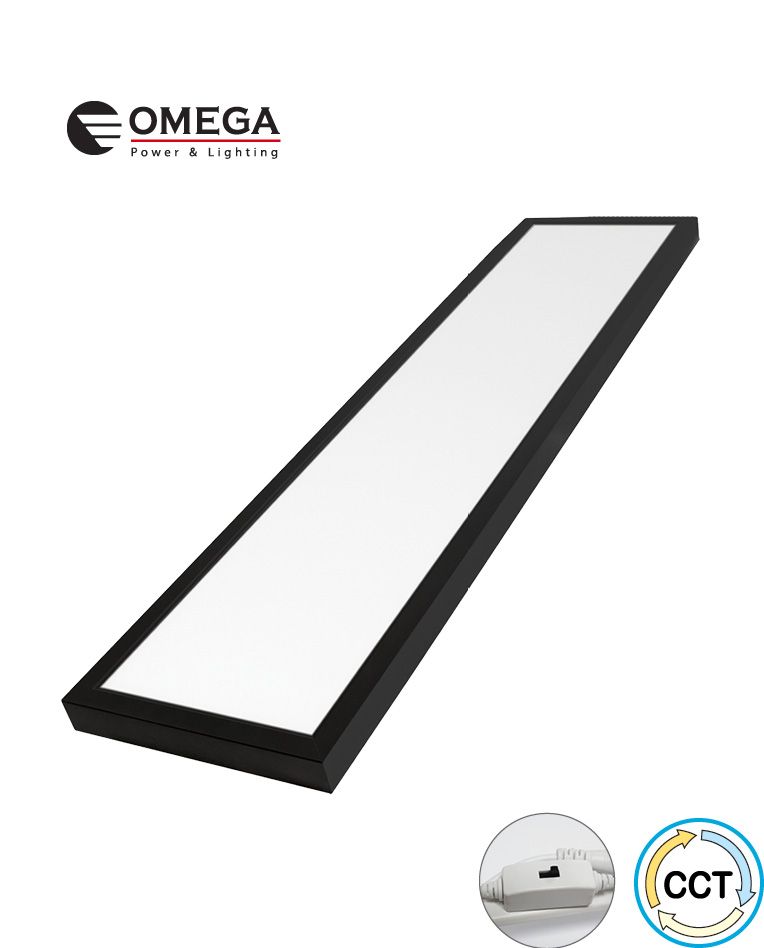 פנל לד ע.הטיח 65W שחור CCT 120X30 אומגה OMEGA