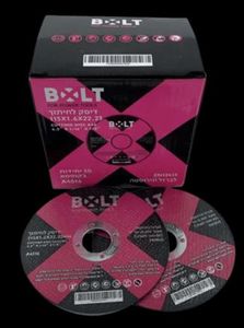 דיסק 4.5X1.6 לחיתוך ברזל ונירוסטה BOLT A4516/25