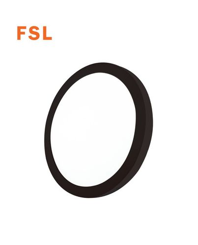 פנל לד ע.הטיח 18W שחור 208X28 עגול אור יום FSL 6500K