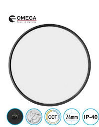 גוף תאורה ELEMENT ע.הטיח 75W שחור CCT ק.40 עגול אומגה OMEGA