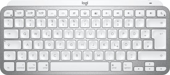 מקלדת אלחוטית Logitech MX Keys Mini for Mac - Pale Gray
