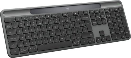 מקלדת אלחוטית עם מנגנון טעינה סולארית +Logitech K980 Signature Slim Solar